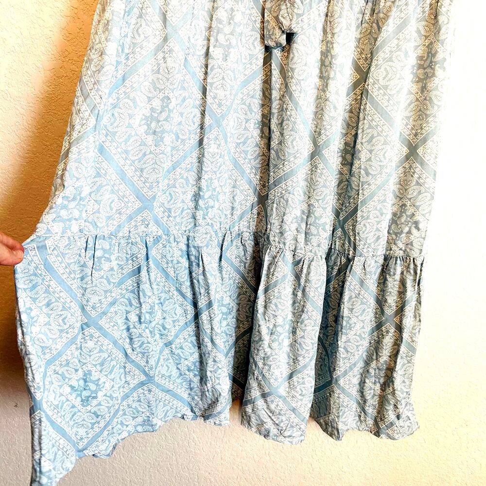 Blue Rain Maxi Skirt Light Blue M - Picture 3 of 7